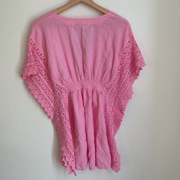 seaspice Dresses Seaspice Isla Mini Dress Baby Pink Beach Coverup